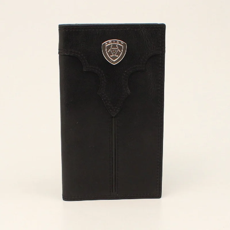 Ariat Center Shield Black Rodeo Wallet