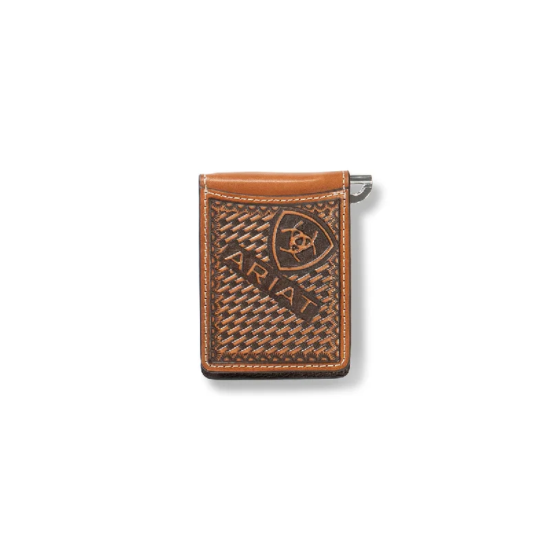 Ariat Sunburst Basketweave Money Clip