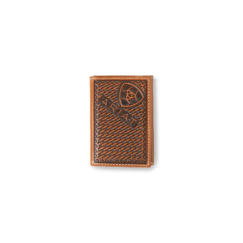 Ariat Sunburst Basketweave Trifold Wallet