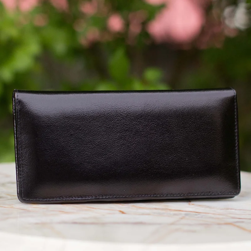 Black Sophistication Leather Wallet