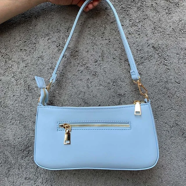 Blue shoulder bag