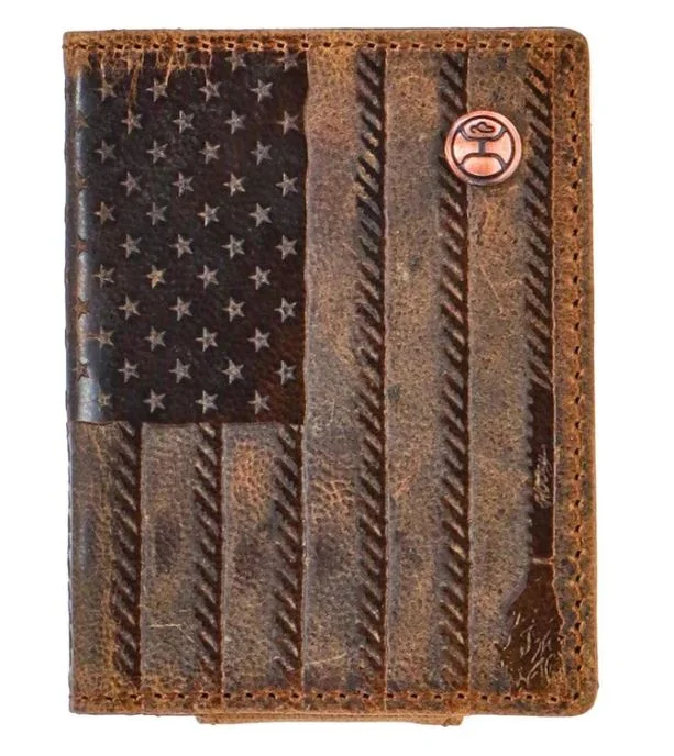 Hooey Liberty Roper Embossed Front Pocket Bifold Wallet