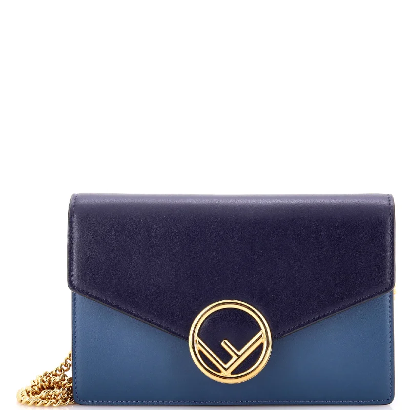 F is Fendi Envelope Wallet on Chain Leather