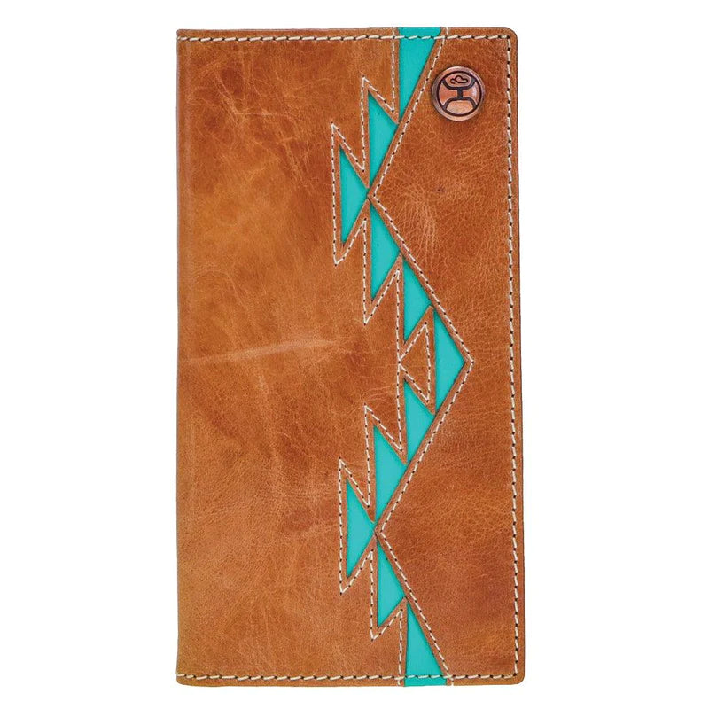 Hooey "Tonkawa" Rodeo Tan/Turquoise Wallet