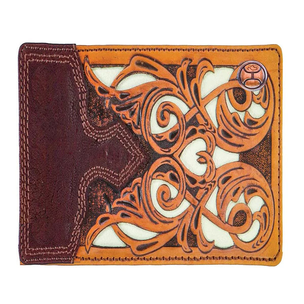 Hooey "Top Notch" Bifold Brown/Tan/Ivory Wallet