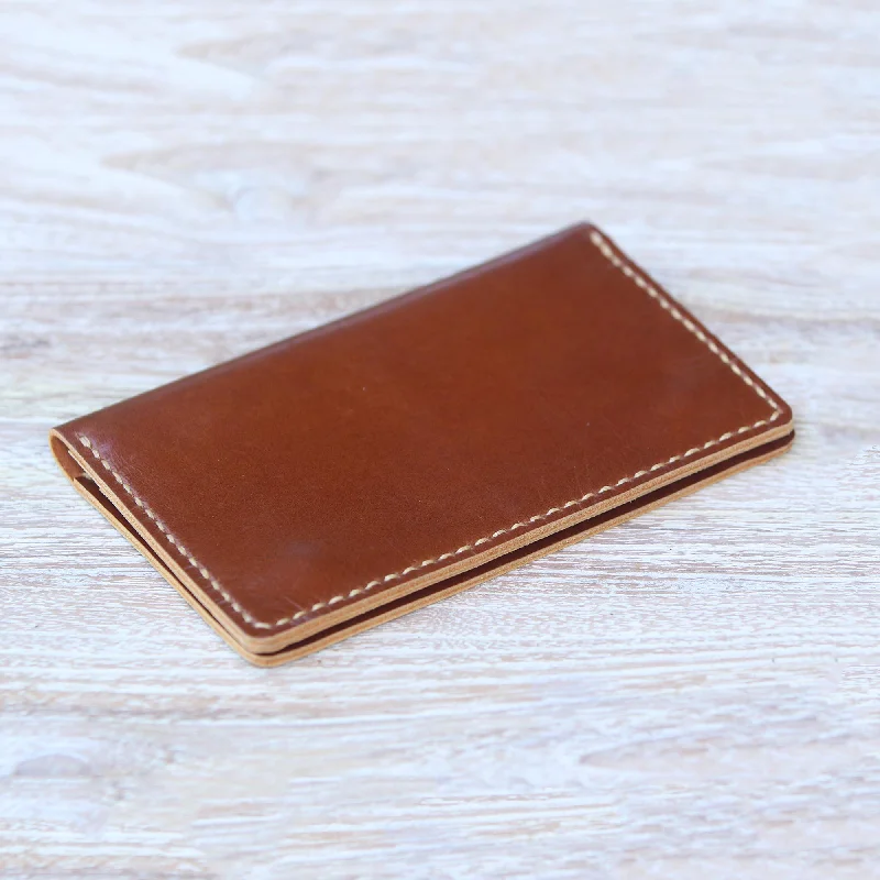 Journey Mate in Brown Leather Passport Wallet