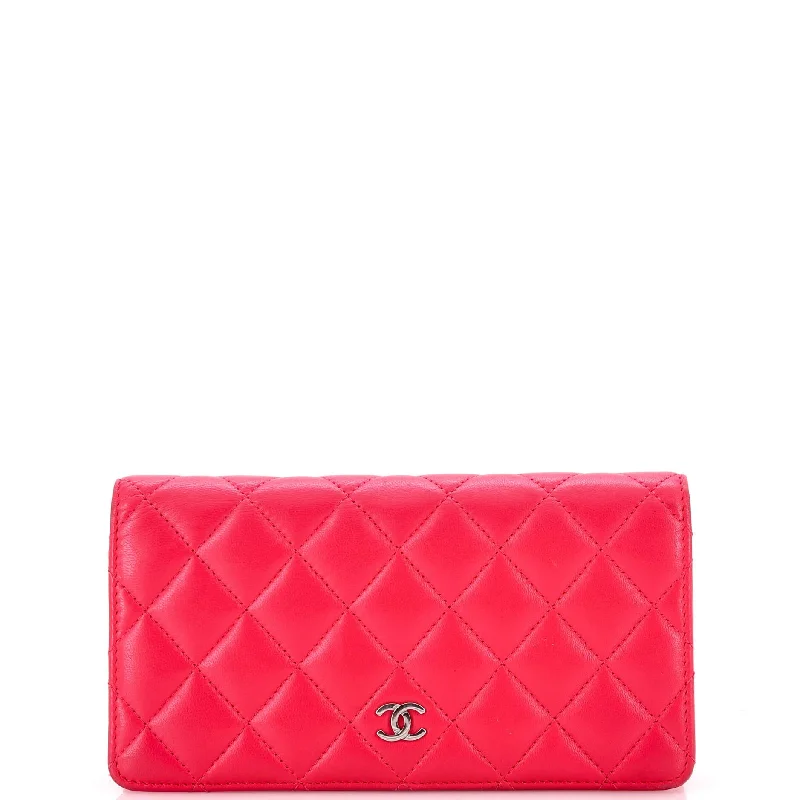 L-Flap Wallet Quilted Lambskin Compact