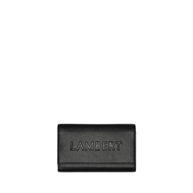 Lambert The Atlas - Black Vegan Leather Passport Holder