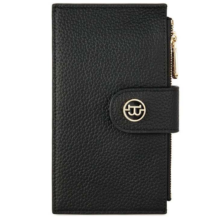 BOSTANTEN Leather Wallets for Women RFID Blocking Slim Bofild Purse Card Holder with Zipper Pocket