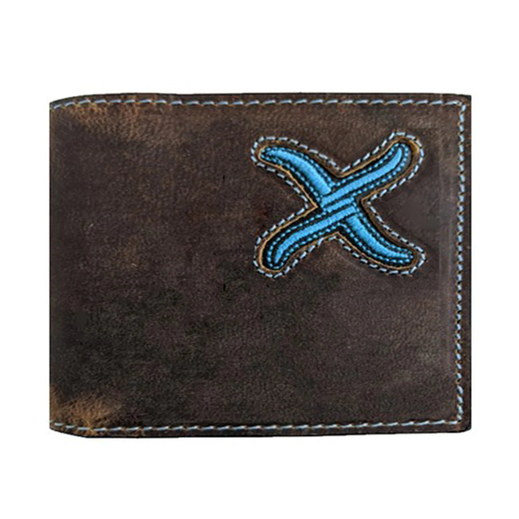 Twisted X Brown/Turquoise Inlay X Bifold