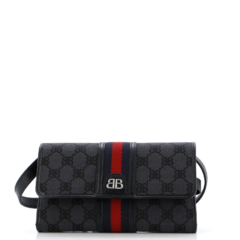 x Gucci The Hacker Wallet on Strap BB Canvas