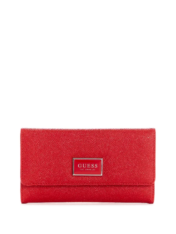 Abree Saffiano Slim Clutch Wallet