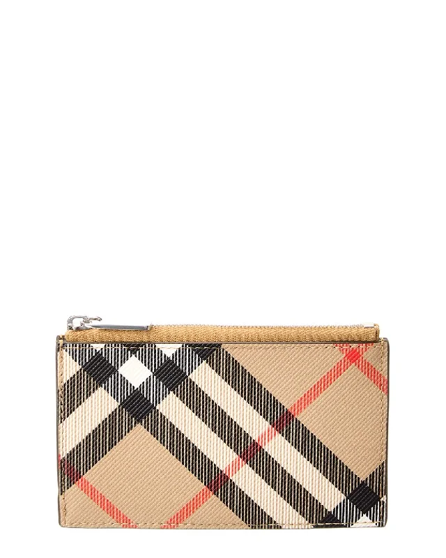 Burberry Check E-Canvas Card Case