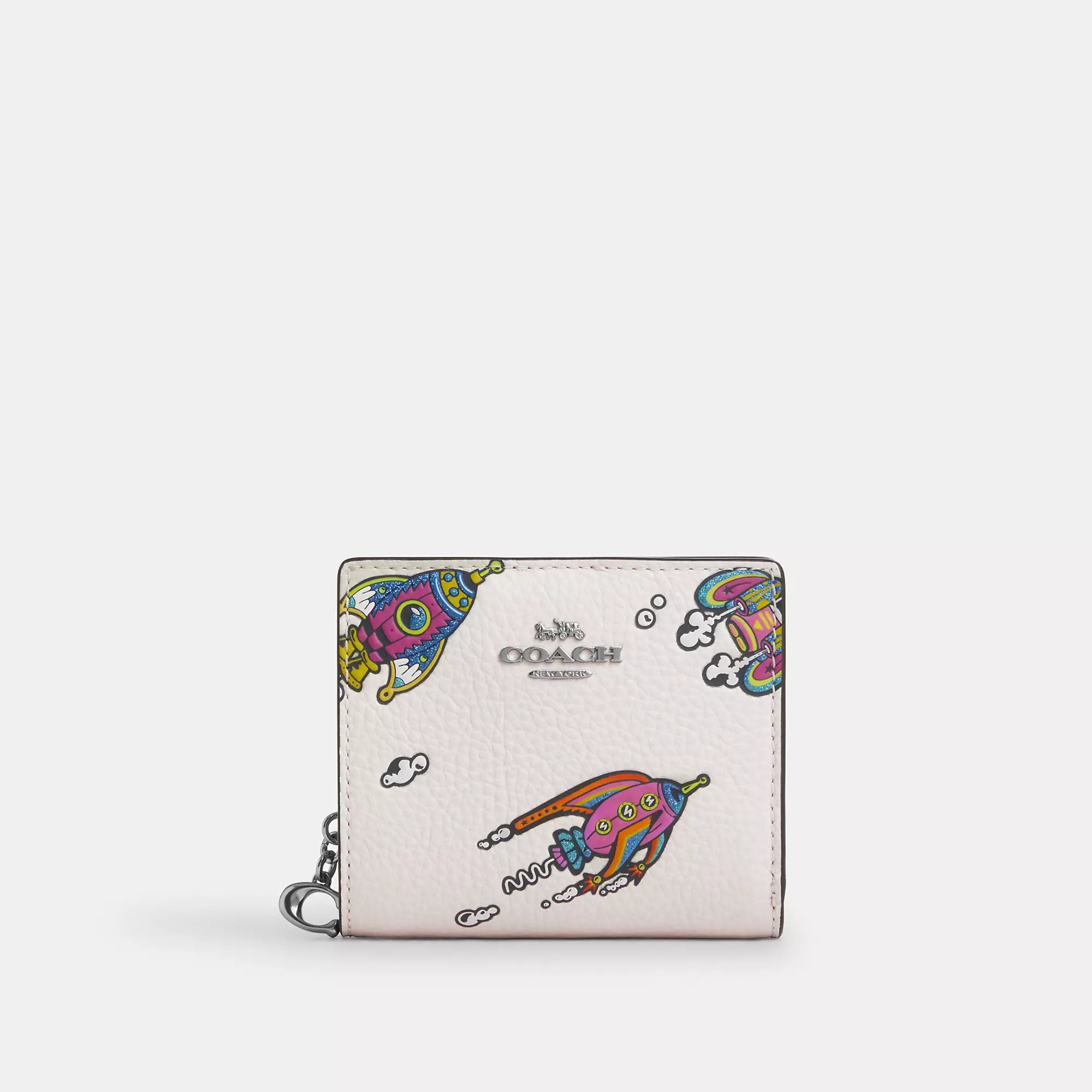 Coach Outlet Cosmic Coach Snap Wallet With Rocket Print