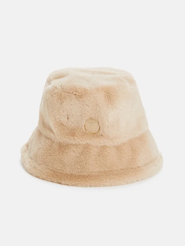 Faux-Fur Bucket Hat