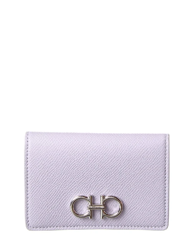 Ferragamo Gancini Leather Card Holder