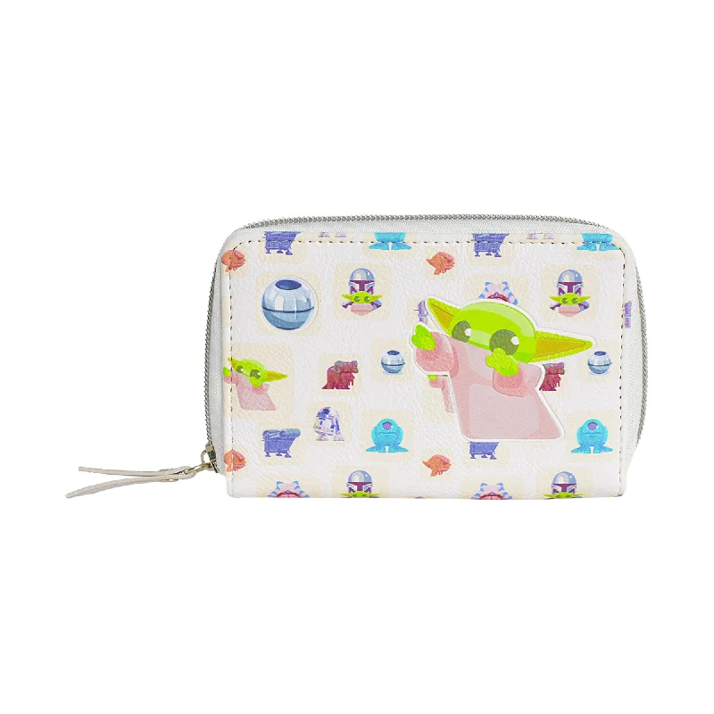 Grogu Handle Ball Zip around Wallet