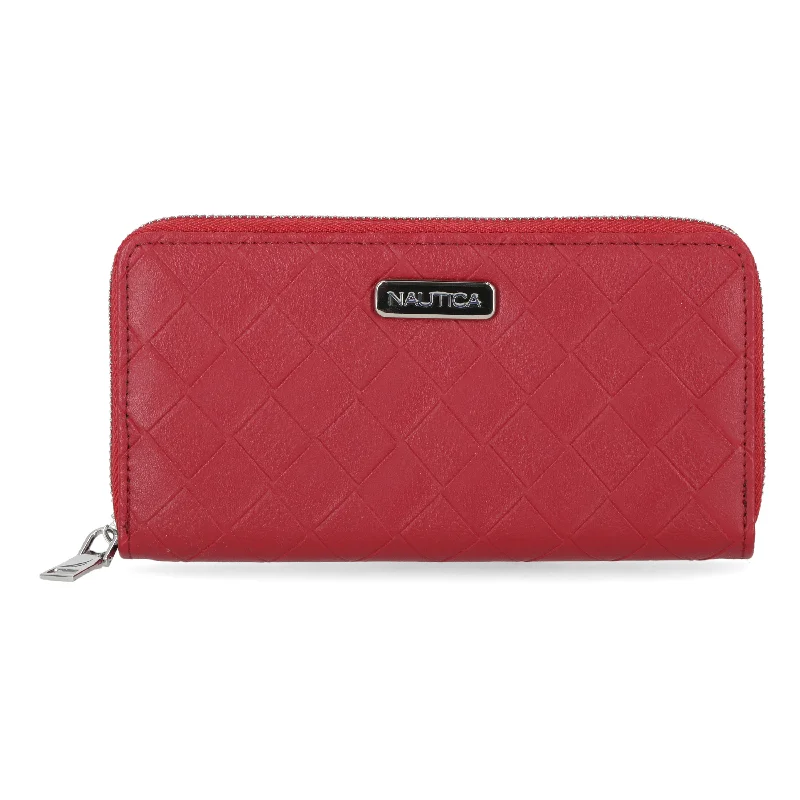 Nautica Woven Zip Wallet