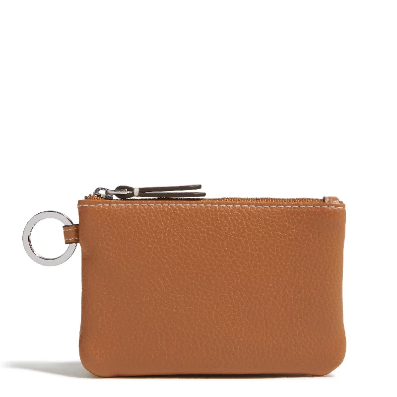 Outlet Faux Leather Zip ID Case