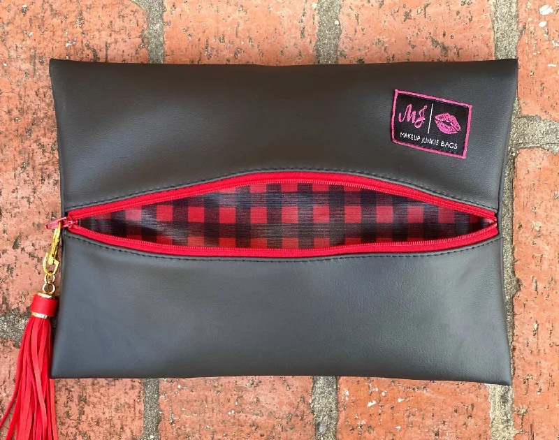 Plaid About You Bag In Black