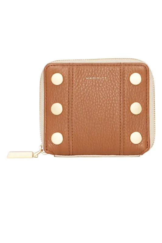 Women's 5 North Leather Wallet In Cafe Au Lait