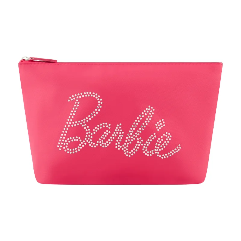 Barbie™ Rhinestone Logo Cosmetic Bag