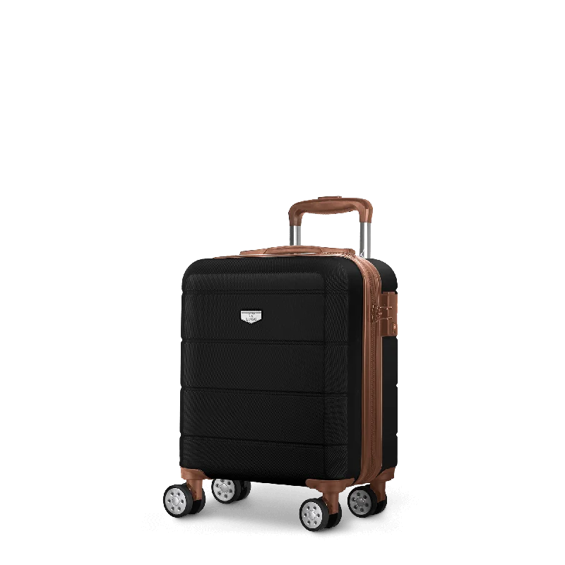 Jetset 15" Underseat Suitcase in Black & Brown