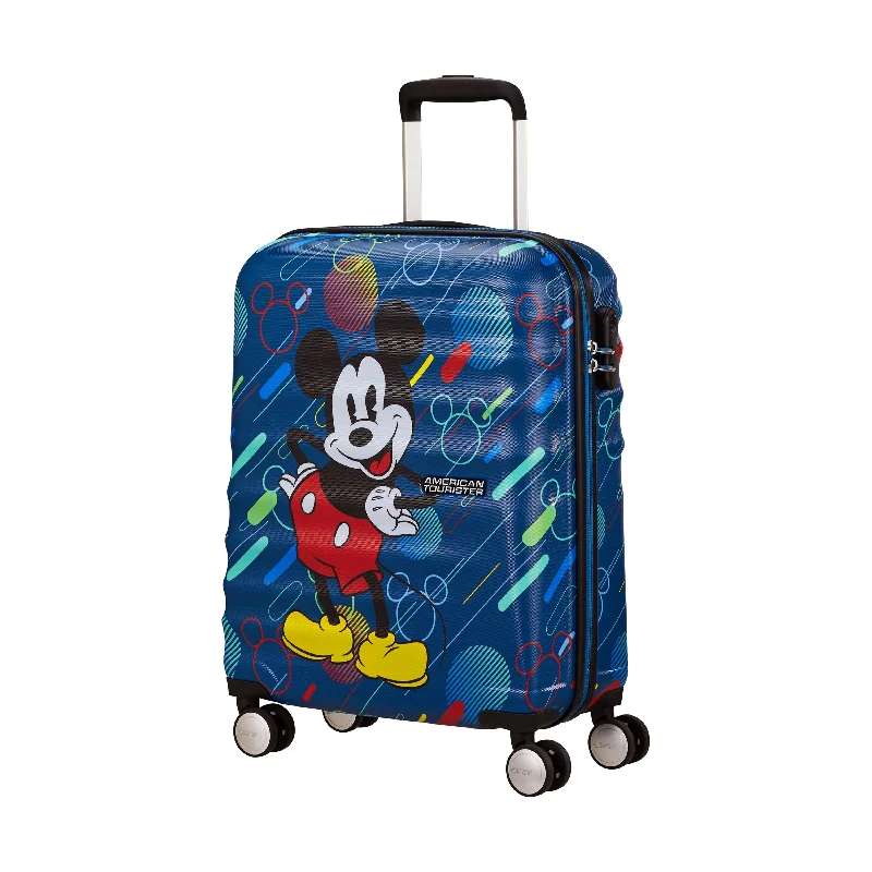 American Tourister WAVEBREAKER-DISNEY MICKEY BLUE Carry ON SPINNER