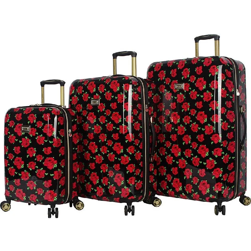 Betsey Johnson Covered Roses 3-Piece Luggage Set