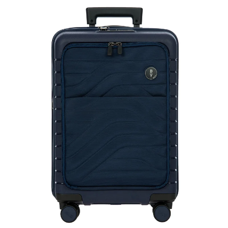 Bric's B Y Ulisse Expandable Spinner with Pocket - 21" Ocean Blue