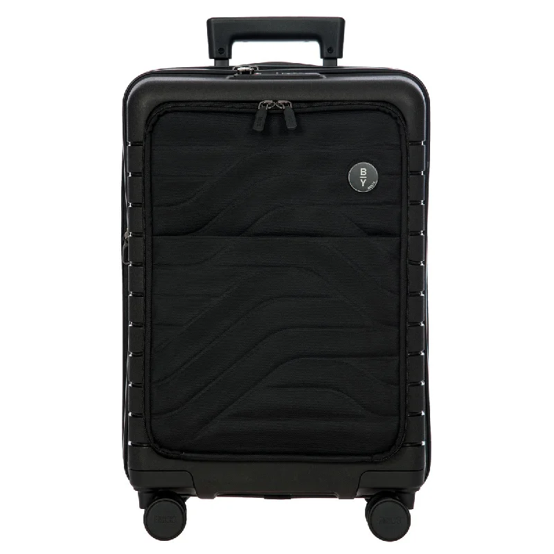 Bric's B Y Ulisse Expandable Spinner with Pocket - 21" Black