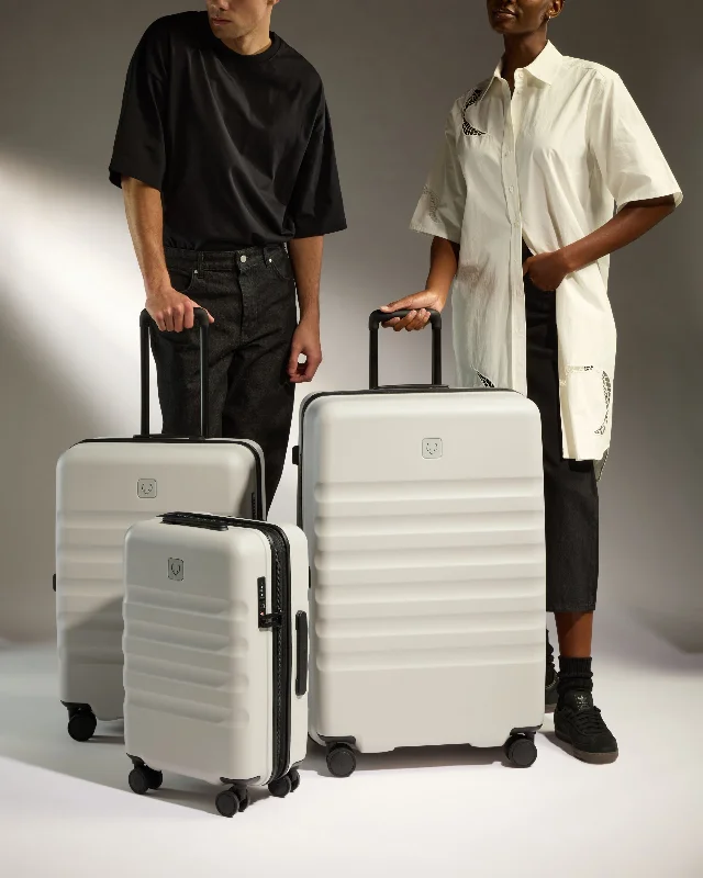 Suitcase Set in Taupe - Icon Stripe