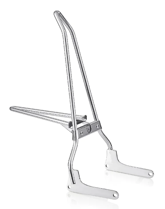 Iron Born Blade 25" Sissy Bar w/ Foldable Luggage Rack for Harley Softail Deluxe FLDE Chrome