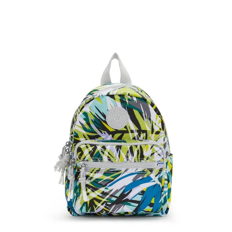 Kipling Farrah Small Printed Backpack - Bright Palm MJ