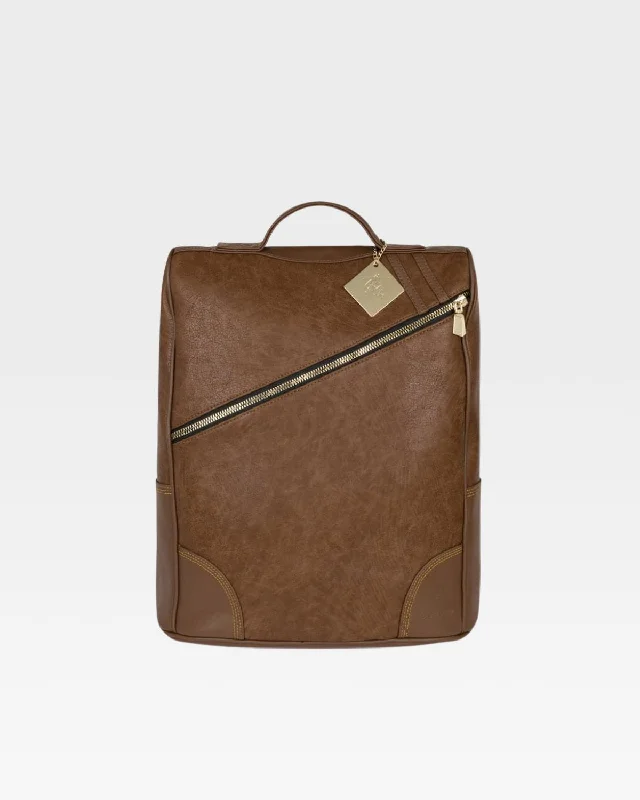 Leather Backpack in Brown