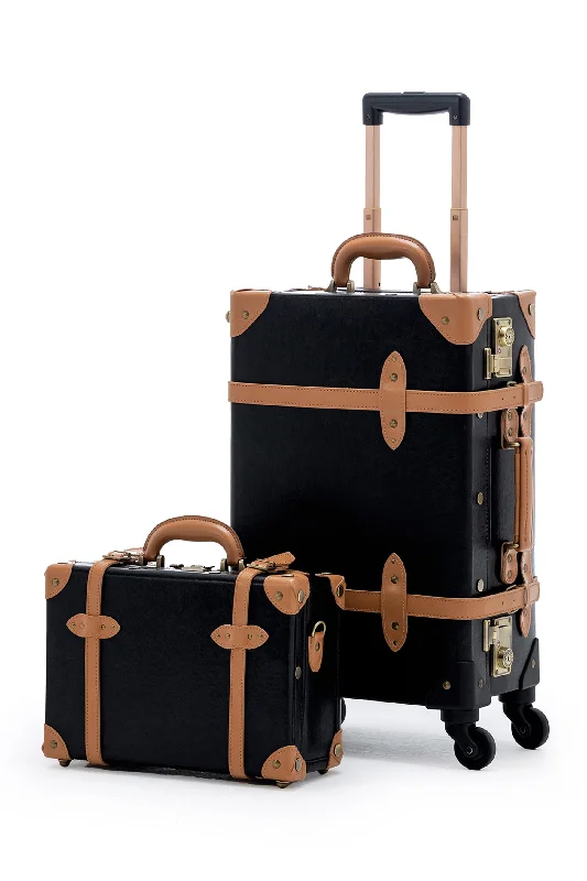 Minimalism 2 Pieces Luggage Set - Black's