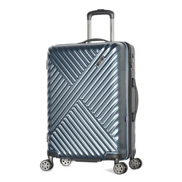 Olympia Matrix Polycarbonate Medium Expandable Spinner Luggage - Navy