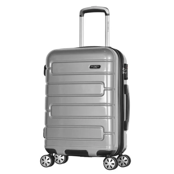 Olympia Nema 22" Expandable 2-Tone Polycarbonate Carry-On Spinner Suitcase