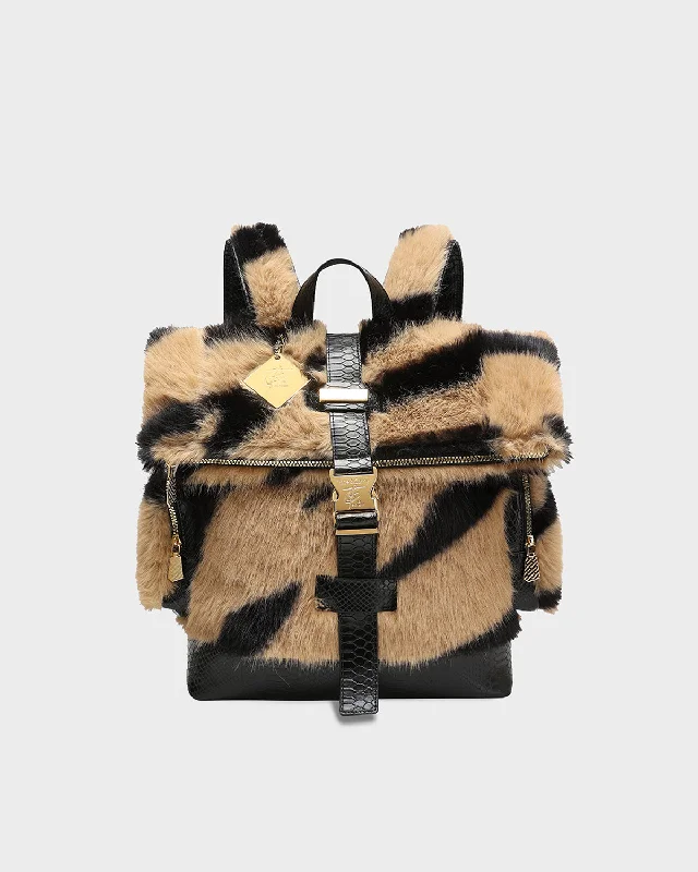 Rebellious Roar Backpack in Brown