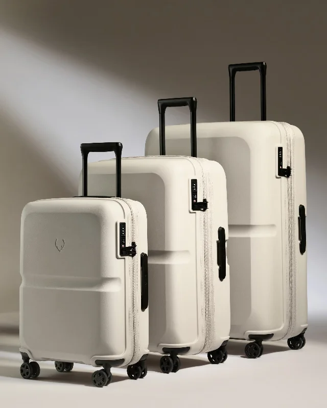 Suitcase Set in Taupe - Single Stripe