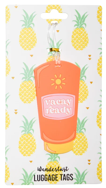 Silicone Luggage Tag Sun Tan Lotion