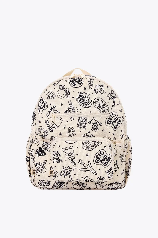 The Kids Backpack in Doodle Print