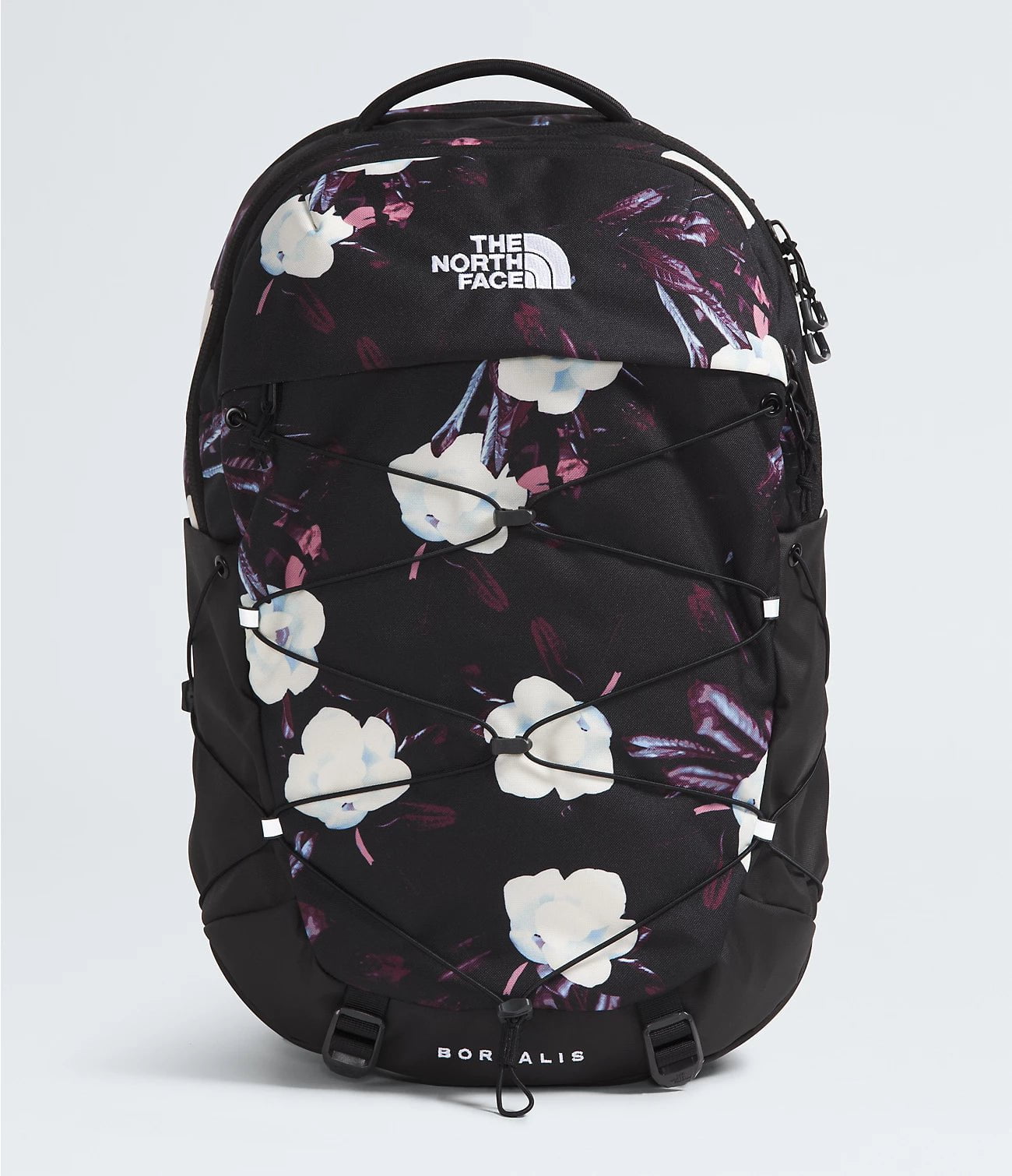 TNF Black Winter Flowers Print