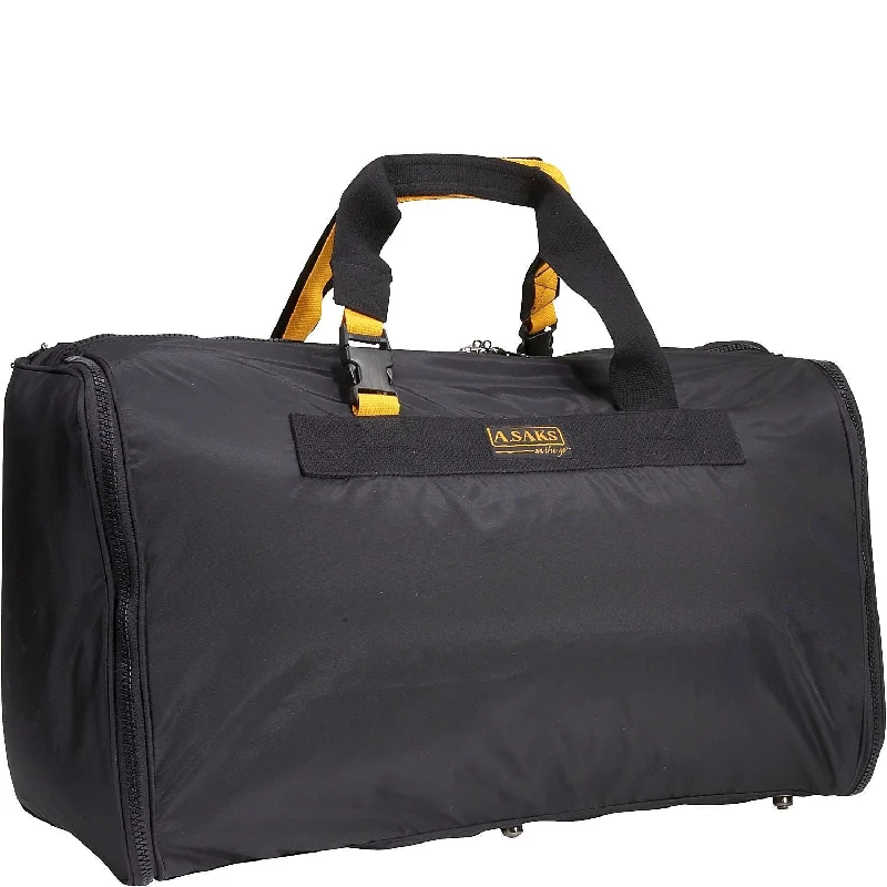 A. Saks 24In Triangle Expandable Duffel