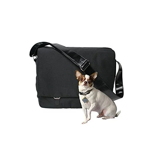 Bark-N-Bag Outback Messenger Collection Pet Carrier, Black