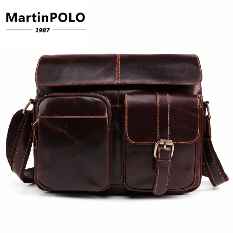 Brand Messenger Bag Men Genuine Leather Men'S Shoulder Bag High Quality Male Handbags Office