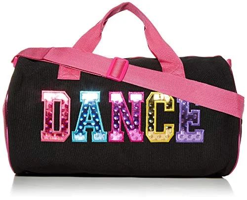 Dance Duffel Bag With Multicolored Dance Print Fuchsia (Black/Multi)