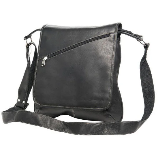 David King Deluxe Medium Slim Leather Messenger