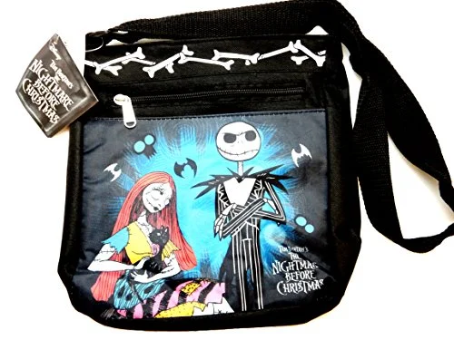 Disney Nightmare Before Christmas Jack and Sally Messenger Shoulder Bag