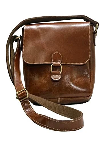 Jack Georges Bridle Collection Flap Messenger Bag